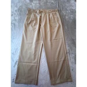 Pro Tour Golf Pants Mens 40x29 Khaki Pleated Coolplay Performance